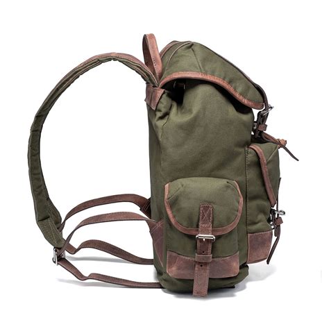 mochilas de couro militar reforçada tipo balde